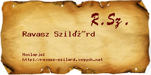 Ravasz Szilárd névjegykártya